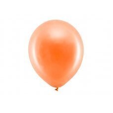 Воздушные шары Rainbow, 30 см, металлик, оранжевые (1 уп. / 100 шт.) цена и информация | Шары | 220.lv