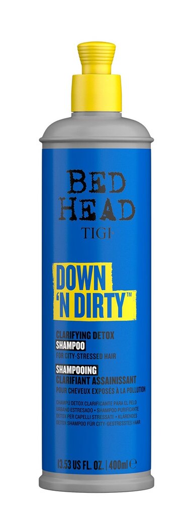 Dziļi attīrošs šampūns, Tigi Bed Head Down N Dirty, 400 ml cena un informācija | Šampūni | 220.lv