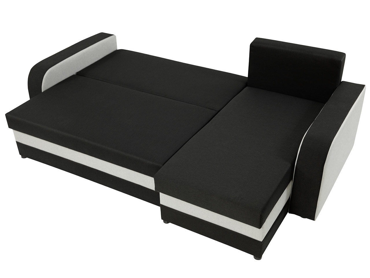 Dīvāns Dalmun-Mikrofaza 0014, melns/pelēks cena un informācija | Dīvāni | 220.lv