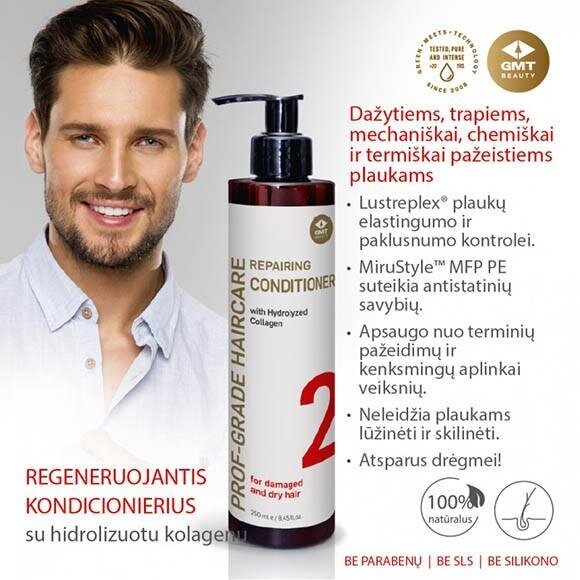 Atjaunojošs kondicionieris (REPAIRING CONDITIONER) GMT BEAUTY 250ml cena un informācija | Matu kondicionieri, balzāmi | 220.lv