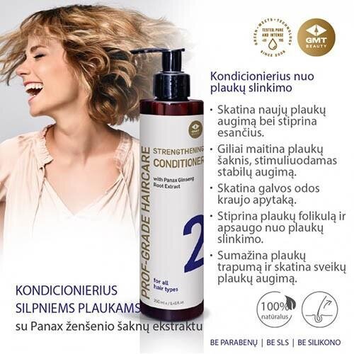 Kondicionieris matu nostiprināšanai (STRENGTHENING CONDITIONER) GMT BEAUTY 250ml cena un informācija | Matu kondicionieri, balzāmi | 220.lv