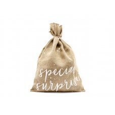 Джутовый мешок Special Surprise, белый, 40x55см цена и информация | Упаковочные материалы для подарков | 220.lv