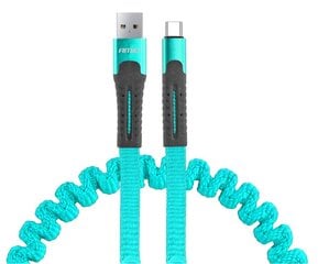Savienotājkabelis Spring Cable USB+USB-C 120 cm FullLINK UC-14 cena un informācija | Savienotājkabeļi | 220.lv