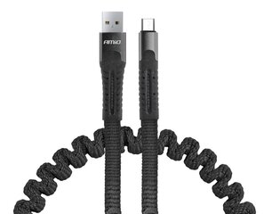 Savienotājkabelis Spring Cable USB+microUSB 120 cm FullLINK UC-12 cena un informācija | Savienotājkabeļi | 220.lv