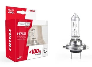 Halogen spuldzes LumiTec SILVER +100% H7 12V 55W DUO, 2 gab. цена и информация | Автомобильные лампочки | 220.lv