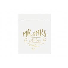 Бумажные пакеты для лакомств Mr & Mrs, 13x16,5см (1 упаковка / 6 шт.) цена и информация | Упаковочные материалы для подарков | 220.lv