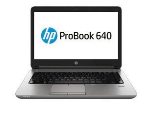 HP ProBook 640 G1 i3-4000M 14.0 HD+ 4GB 128GB Win10PRO cena un informācija | Portatīvie datori | 220.lv