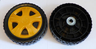 Пластиковое универсальное колесо 150мм цена и информация | Запчасти для садовой техники | 220.lv