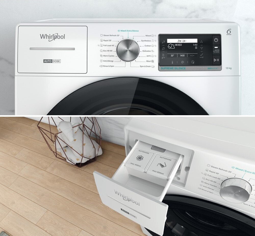 Whirlpool W8 W046WB EE cena un informācija | Veļas mašīnas | 220.lv