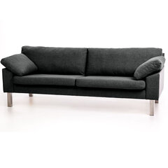 Dīvāns Fiona, 2,5-vietīgs, Diivan Fiona 2,5-ne, must - Inari 100 cena un informācija | Dīvāni | 220.lv