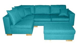 Mīksts stūra dīvāns Alex, zils cena un informācija | Stūra dīvāni | 220.lv