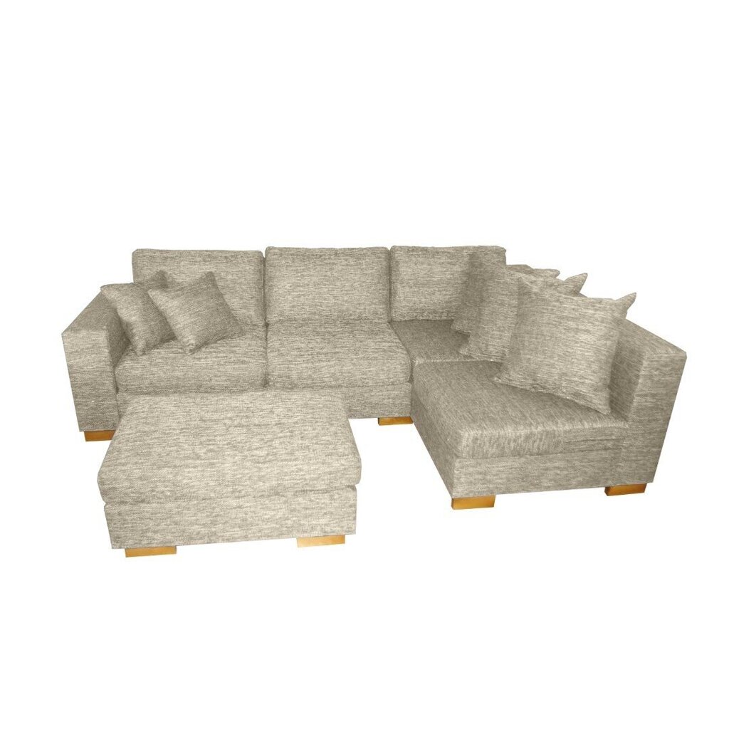 Stūra dīvāns Alex, ar stūri labajā pusē, Nurgadiivan Alex, parem nurk, beež Inari 22, jalad - pöök цена и информация | Stūra dīvāni | 220.lv