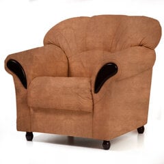 Atzveltnes krēsls Rosa, pārklāts ar audumu, Tugitool Rosa, kaetud kangaga Monolith 61, musta värvi jalad cena un informācija | Atpūtas krēsli | 220.lv