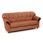 Dīvāns Rosa, 3 vietīgs, pārklāts ar audumu, Diivan Rosa, 3-kohaline, kaetud kangaga - Monolith 61, jalad - pähkel cena un informācija | Dīvāni | 220.lv