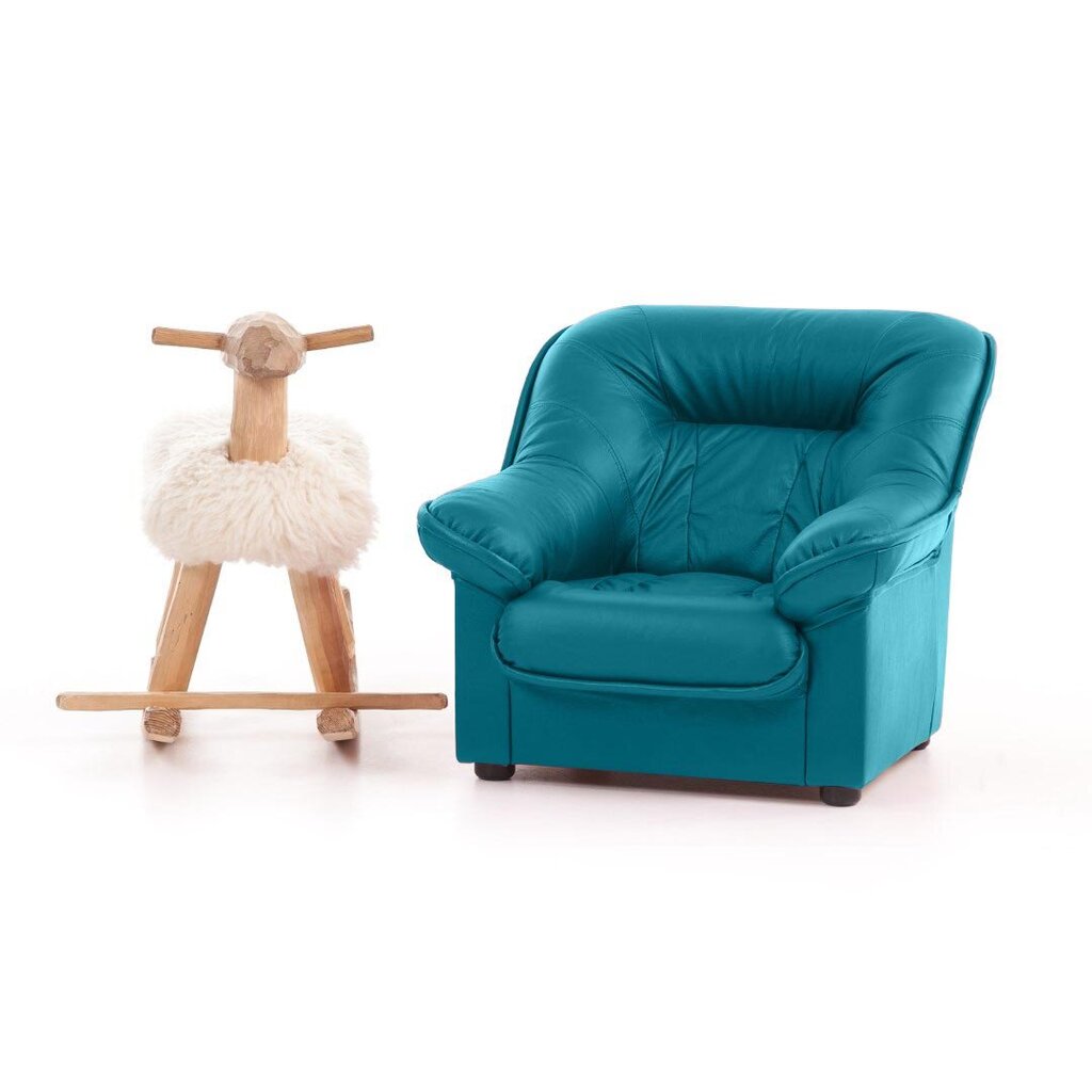 Atzveltnes krēsls bērniem Mini Spencer, pārklāts ar audumu, - sinine Inari 87 цена и информация | Sēžammaisi, klubkrēsli, pufi bērniem | 220.lv
