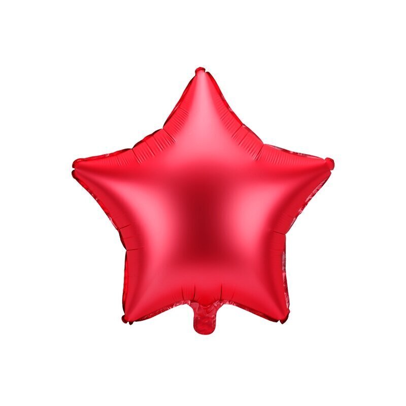Folijas balons Zvaigzne, sarkans, 48 cm. cena un informācija | Baloni | 220.lv