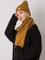 RUE PARIS ziemas komplekts, cepure un šalle, sinepju krāsā cena un informācija | Sieviešu cepures | 220.lv