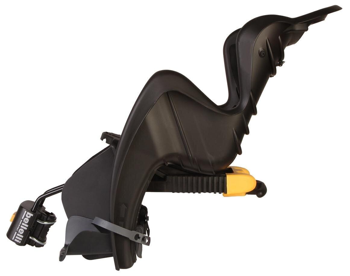 Aizmugurējais velosipēda krēsls Bellelli Mr Fox Relax, melns cena un informācija | Bērnu velosipēdu sēdeklīši | 220.lv