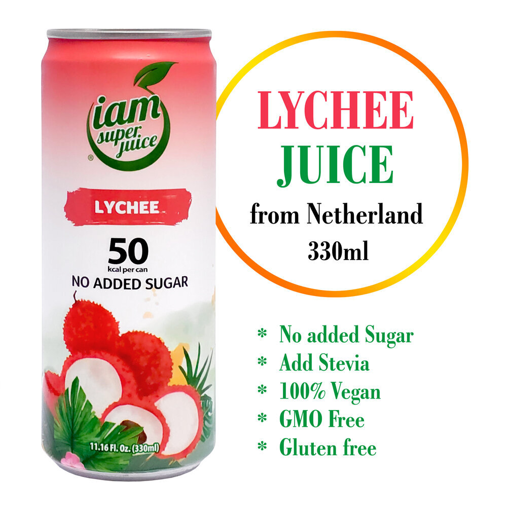 Līčijas sulas dzēriens (30%), Lychee Fruit drink, I am super juice, 330ml цена и информация | Sulas, nektāri un sulu dzērieni | 220.lv