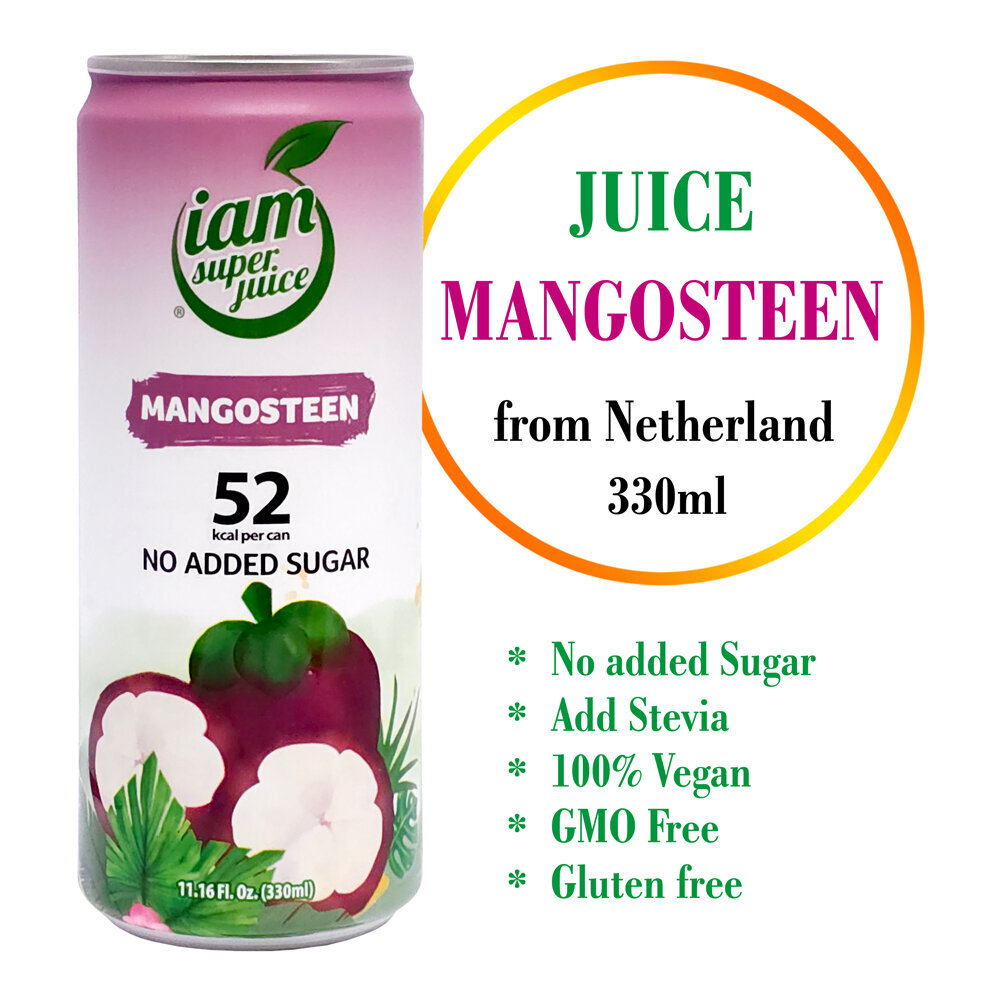 Mangustīna sulas dzēriens (30%), Mangosteen juice drink, I am super juice, 330ml цена и информация | Atsvaidzinoši dzērieni | 220.lv