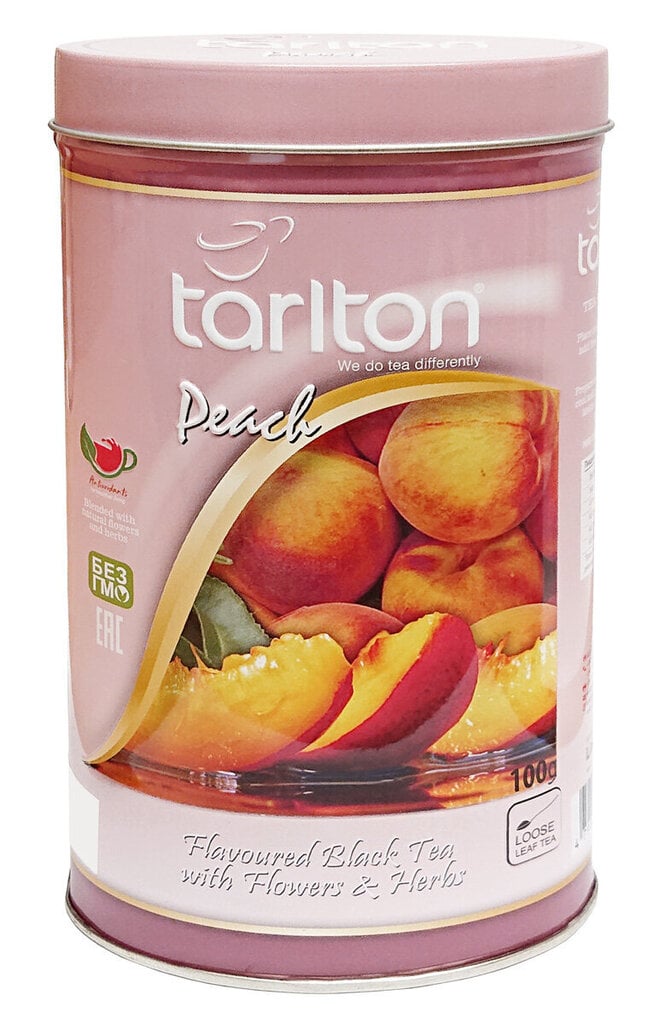 Peach Black tea, Ceilonas Melnā beramā lapu tēja PERSIKS, 100g cena un informācija | Tēja | 220.lv
