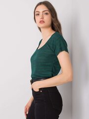RUE PARIS sieviešu krekls, tumši zaļš цена и информация | Женские блузки, рубашки | 220.lv