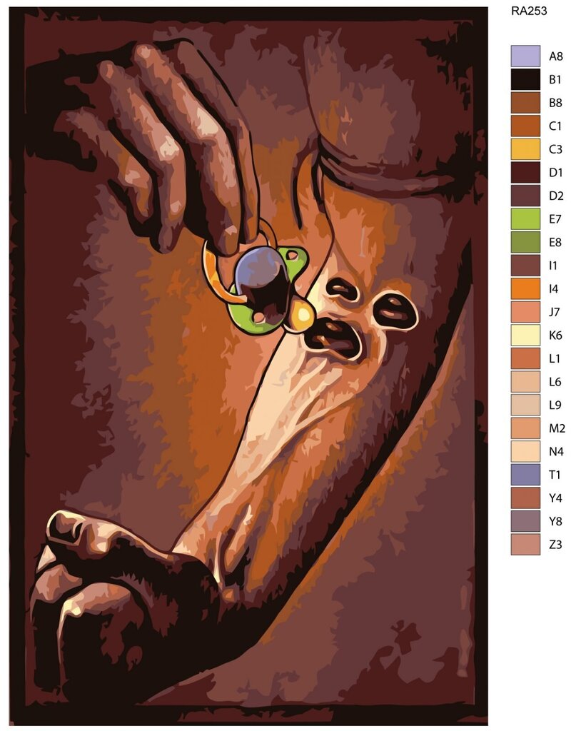 Komplekts gleznošana pēc numuriem 40 x 60 cm PG4060-144 цена и информация | Gleznas pēc numuriem | 220.lv