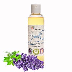 Натуральное массажное масло для тела Verana «Лаванда», омолаживающее, питательное, 250 мл цена и информация | Массажные масла | 220.lv