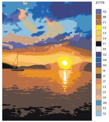 Komplekts gleznošana pēc numuriem 30 x 40 cm PG3040-55 cena un informācija | Gleznas pēc numuriem | 220.lv