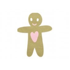 Салфетки Gingerbread Man 16x13 cм (1 упаковка / 20 шт.) цена и информация | Праздничная одноразовая посуда | 220.lv