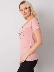 Sieviešu krekls ar apdruku, gaiši rozā cena un informācija | Blūzes, sieviešu krekli | 220.lv