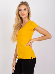T-krekls ar V veida izgriezumu, spilgti oranžs цена и информация | Женские блузки, рубашки | 220.lv