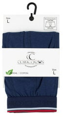 Apakšveļa vīriešiem Clark Crown 1936 Boxershort hipster Low Rise, zila цена и информация | Мужские трусы | 220.lv