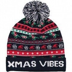 Unisex Ziemassvētku cepure ar spīdošām lampiņām Merry Christmas X-Mas vibes cena un informācija | Apollo Apģērbi, apavi, aksesuāri | 220.lv