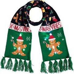 Рождественский шарф с горящими лампочками для детей Merry Christmas, Рождественское печенье цена и информация | Зимняя одежда для детей | 220.lv