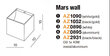Azzardo sienas lampa Mars White cena un informācija | Sienas lampas | 220.lv