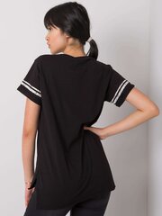Krekls ar pilsētas apdruku, melns cena un informācija | T-krekli sievietēm | 220.lv