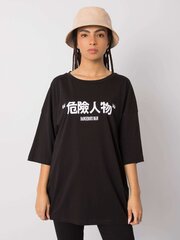 черная футболка с принтом alexis rue paris цена и информация | Женские футболки | 220.lv