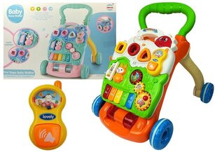 Stumjamā rotaļlieta mazulim Baby Piano Walker ar mini klavierēm, daudzkrāsaina cena un informācija | Rotaļlietas zīdaiņiem | 220.lv