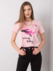 SUBLEVEL Gaiši rozā krāsas krekls ar apdruku. cena un informācija | Blūzes, sieviešu krekli | 220.lv