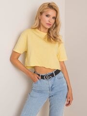бледно-желтая футболка vicky rue paris цена и информация | Женские блузки, рубашки | 220.lv