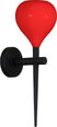 Azzardo sienas lampa Aga Black/Red