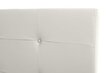 Gulta Venecija ar pogām, pārklāta ar mākslīgo ādu, balta 5007, , 180 x 200 cm цена и информация | Gultas | 220.lv