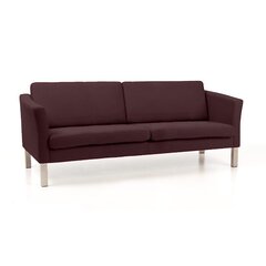 Dīvānu komplekts Boss 3+2, , antiik punane 1590, jalad - tume pähkel cena un informācija | Dīvānu komplekti | 220.lv