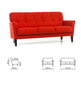 Dīvānu komplekts Katri 3+2, , sinine Inari 87, jalad - tume pähkel cena un informācija | Dīvānu komplekti | 220.lv