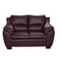 Dīvāns Emma, 2 vietīgs, pārklāts ar ādu, Diivan Emma, 2-kohaline, kaetud nahaga, antiikne punane 1589, jalad - mahagon cena un informācija | Dīvāni | 220.lv