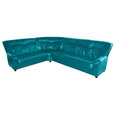 Stūra dīvāns Spencer 3n3, pārklāts ar audumu, Nurgadiivan Spencer 3n3, kaetud kangaga - sinine Inari 87, musta värvi jalad