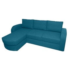 Izvelkams stūra dīvāns Maria, pārklāts ar audumu, - sinine Inari 87 cena un informācija | Stūra dīvāni | 220.lv