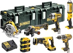 Akumulatora instrumentu komplekts 18V XR 3x5Ah DeWALT DCK623P3-QW cena un informācija | Rokas instrumenti | 220.lv