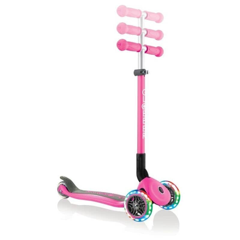 Bērnu skrejritenis Globber Primo Foldable Lights Deep Pink cena un informācija | Skrejriteņi | 220.lv